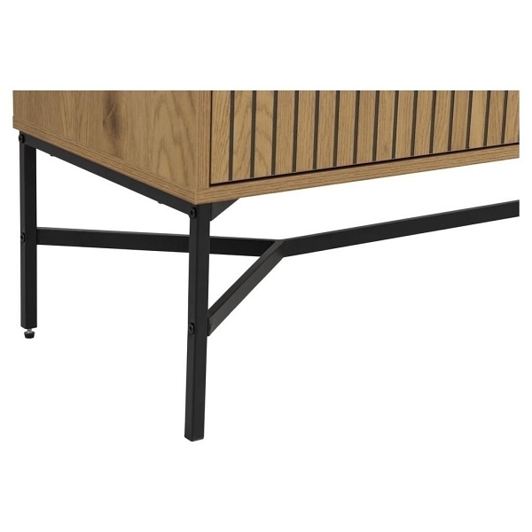 Komoda Jaipur dąb/czarny - ACTONA